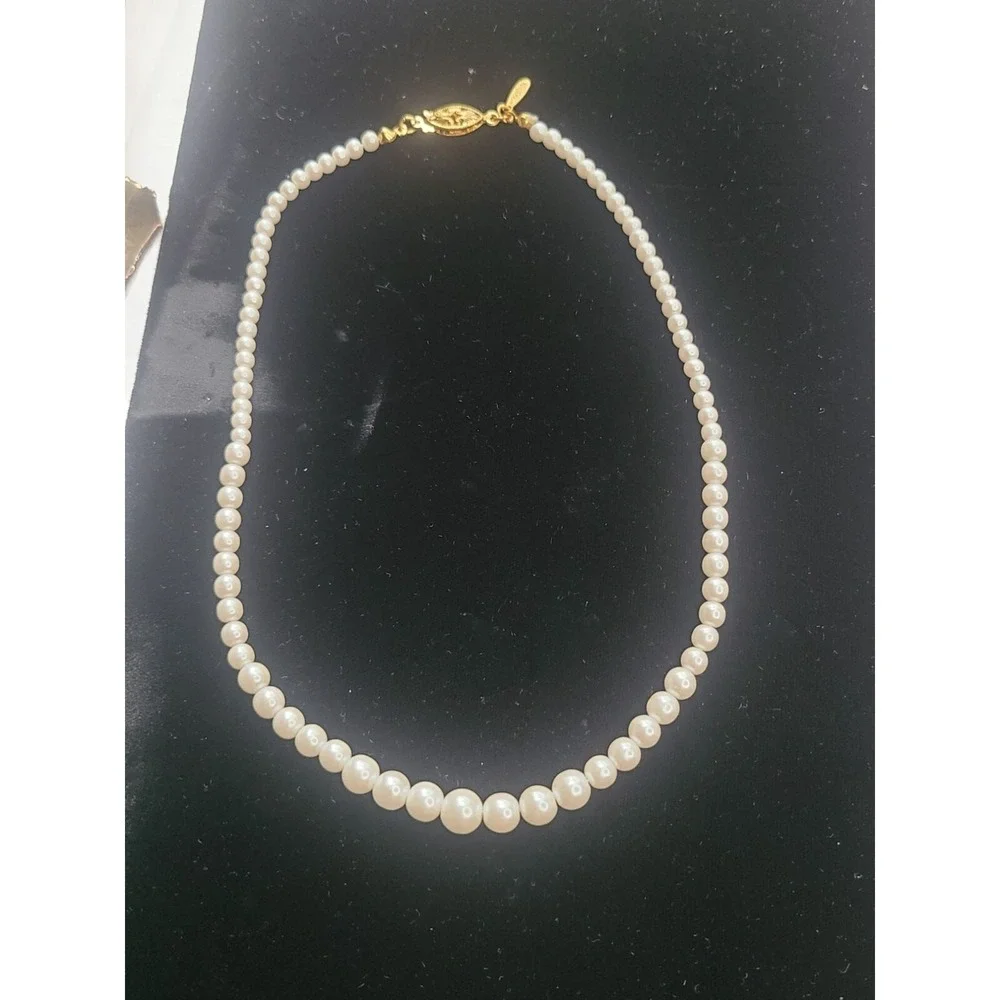 Napier Pearl Necklace With Gold-Tone Clasp